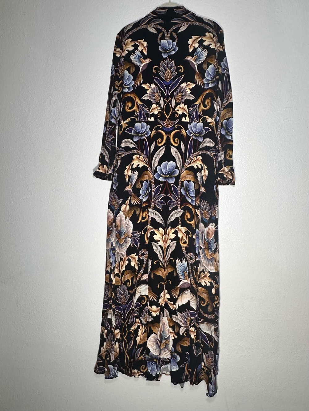 Farm Rio NWT Snake Garden Black Maxi Large Floral Botanical Print MSRP $248